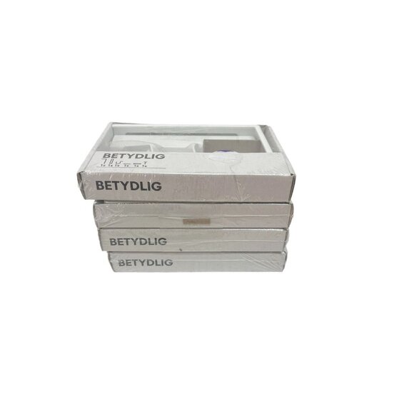 Lot Of 4 Ikea Betydlig Curtain Rod Wall Mount Ceiling Hanging Bracket White NEW - Picture 1 of 3